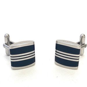 Dalvey Men's Admiralty Hematite/Silver Cufflinks